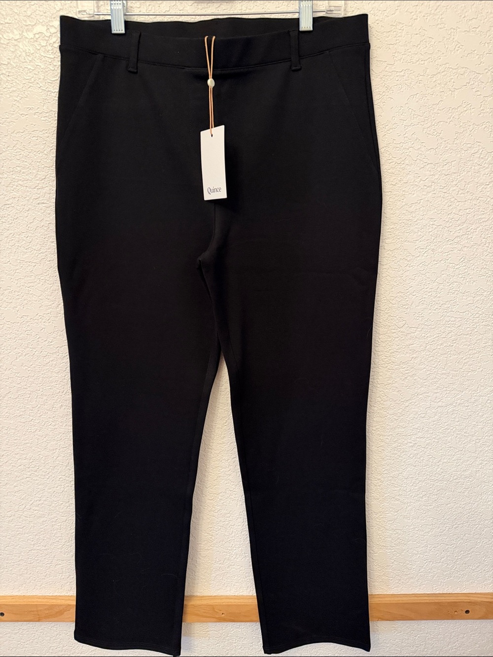 Women’s Quince Black Ponte Knit Pants with Tag